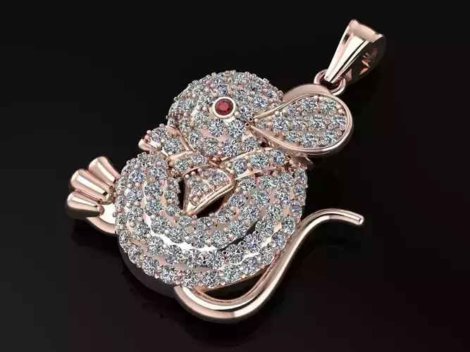 Mouse Pendent Jewelry Code-JST059