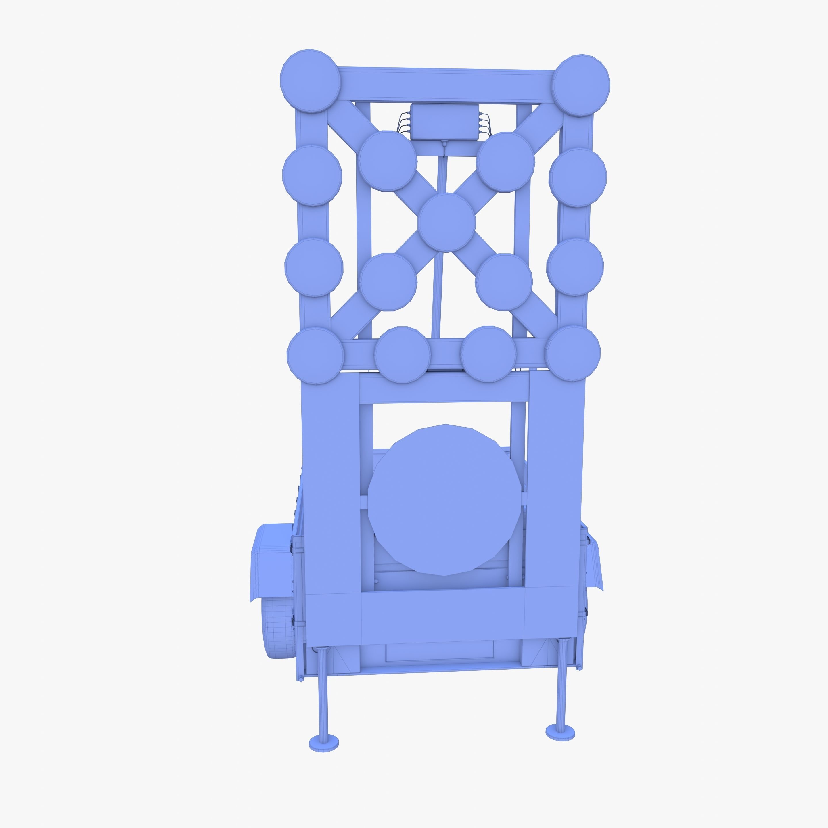 Roadworks trailer v1 Low-poly 3D model_22