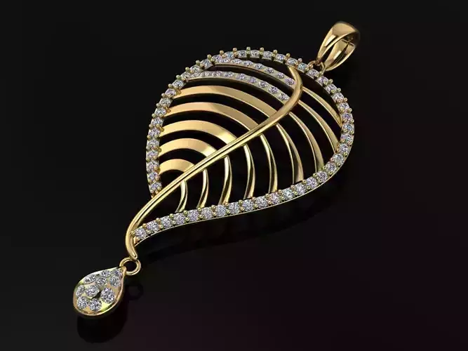 Leaf Pendent Jewelry Code-JST058