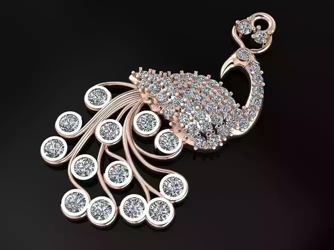 Peacock Pendent Jewelry Code-JST056