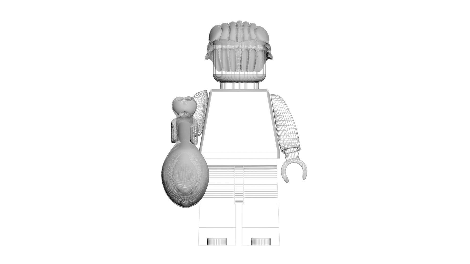 Lego Colonel Sanders 3D model_17