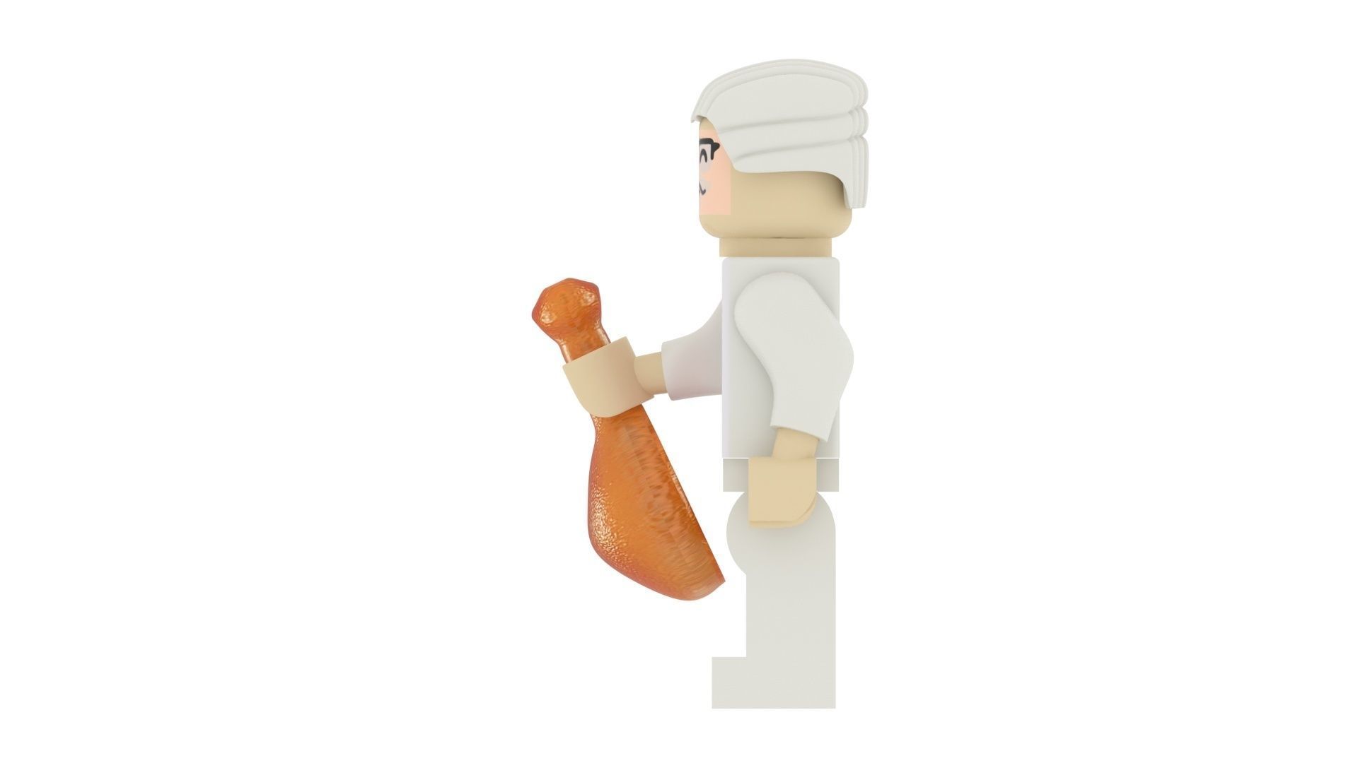Lego Colonel Sanders 3D model_10