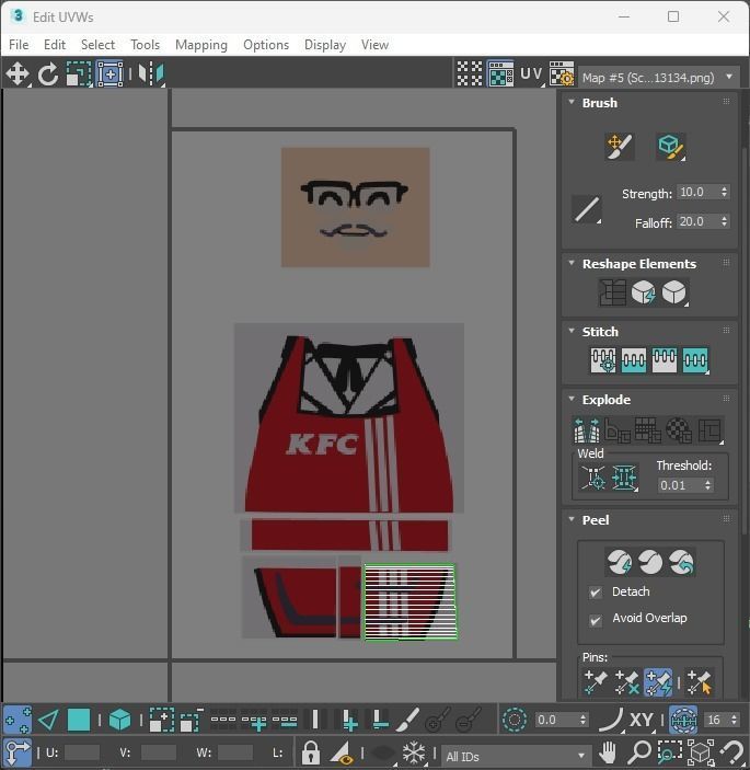 Lego Colonel Sanders 3D model_30