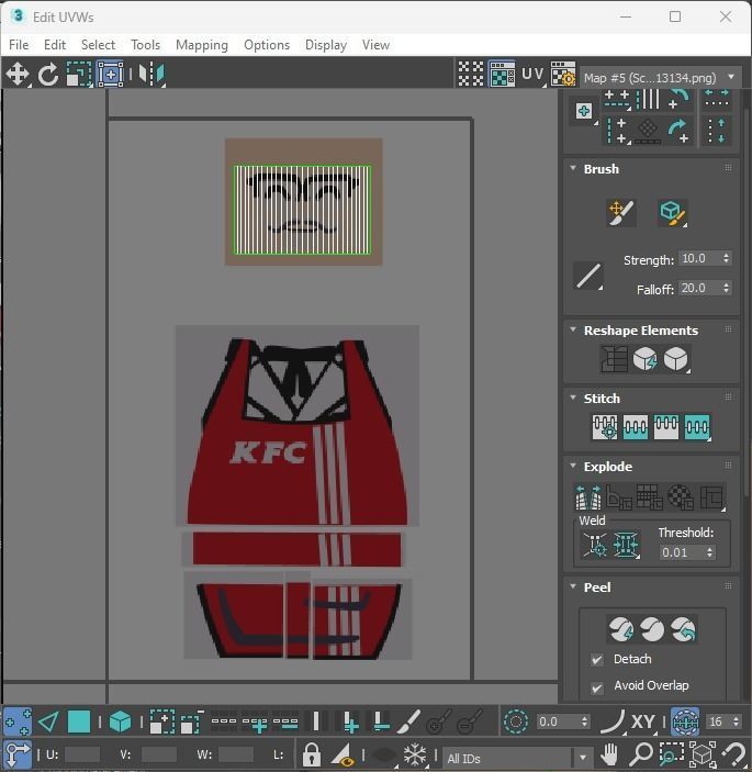 Lego Colonel Sanders 3D model_31