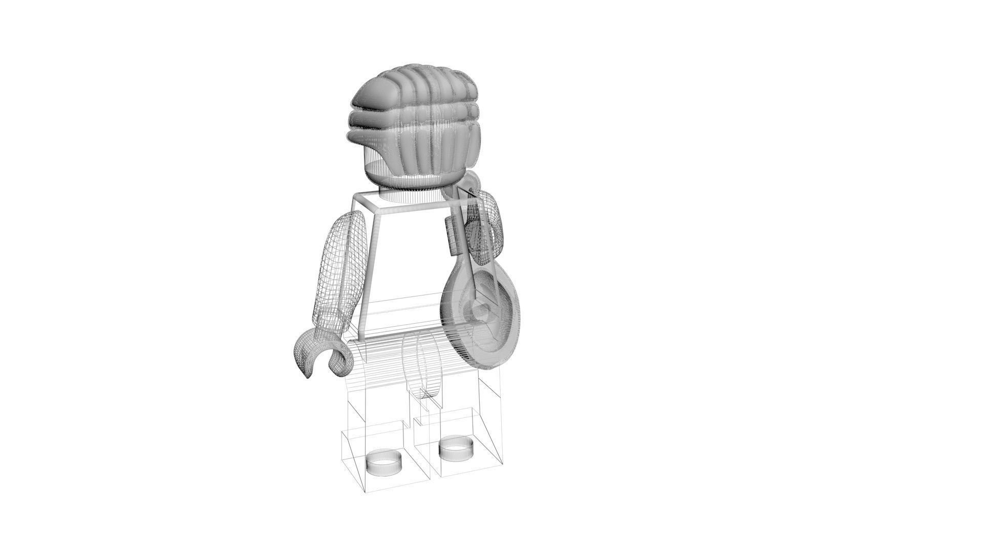 Lego Colonel Sanders 3D model_13