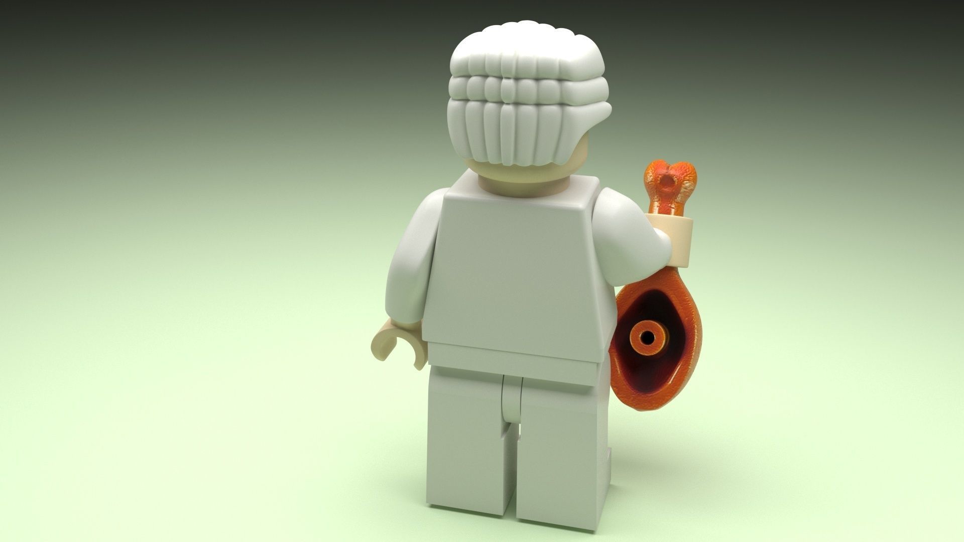 Lego Colonel Sanders 3D model_25