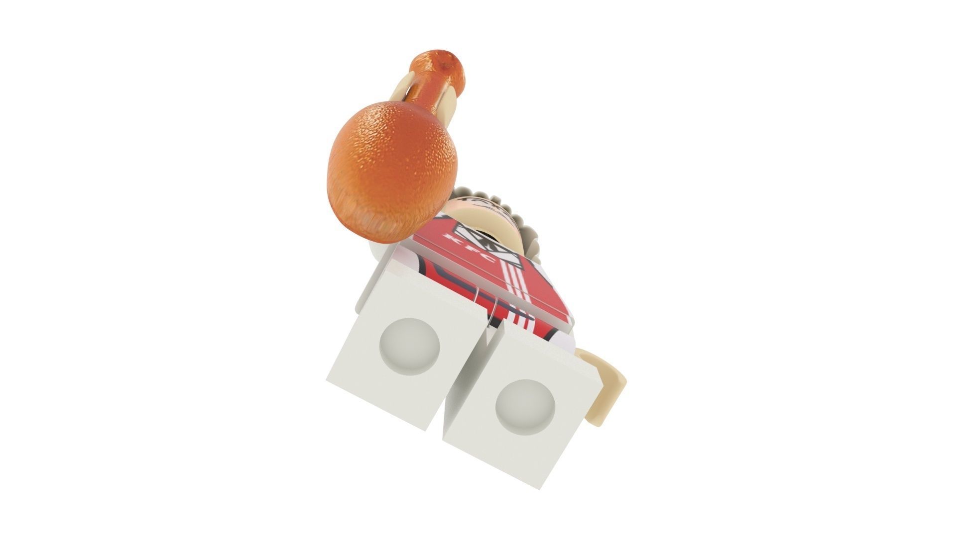 Lego Colonel Sanders 3D model_4