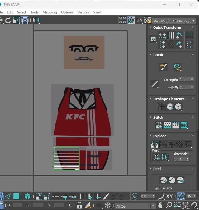 Lego Colonel Sanders 3D model_27