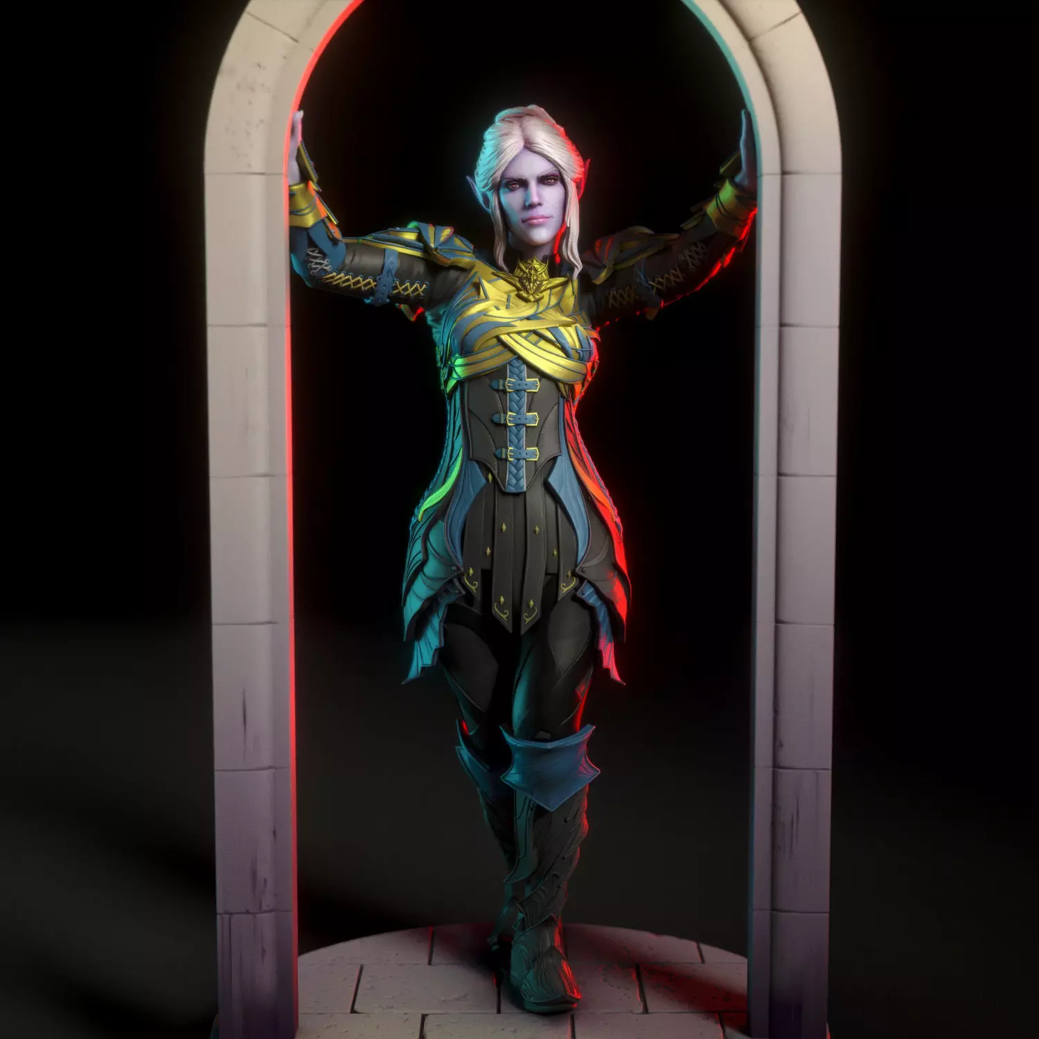 Minthara dark elf from Baldurs Gate 3 3D print model