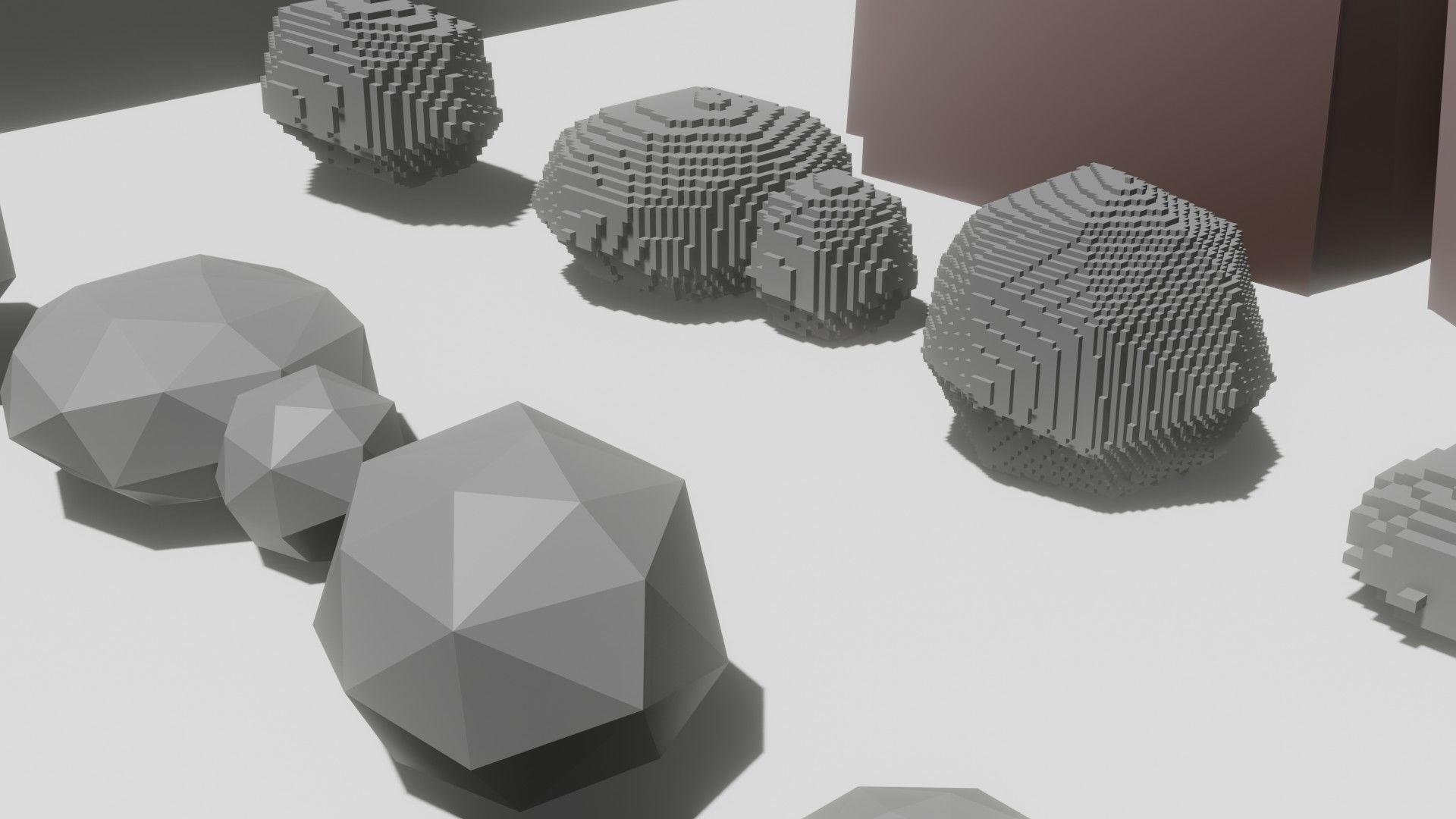 Low Poly Cartoon Rock 3D model Low-poly 3D model_2