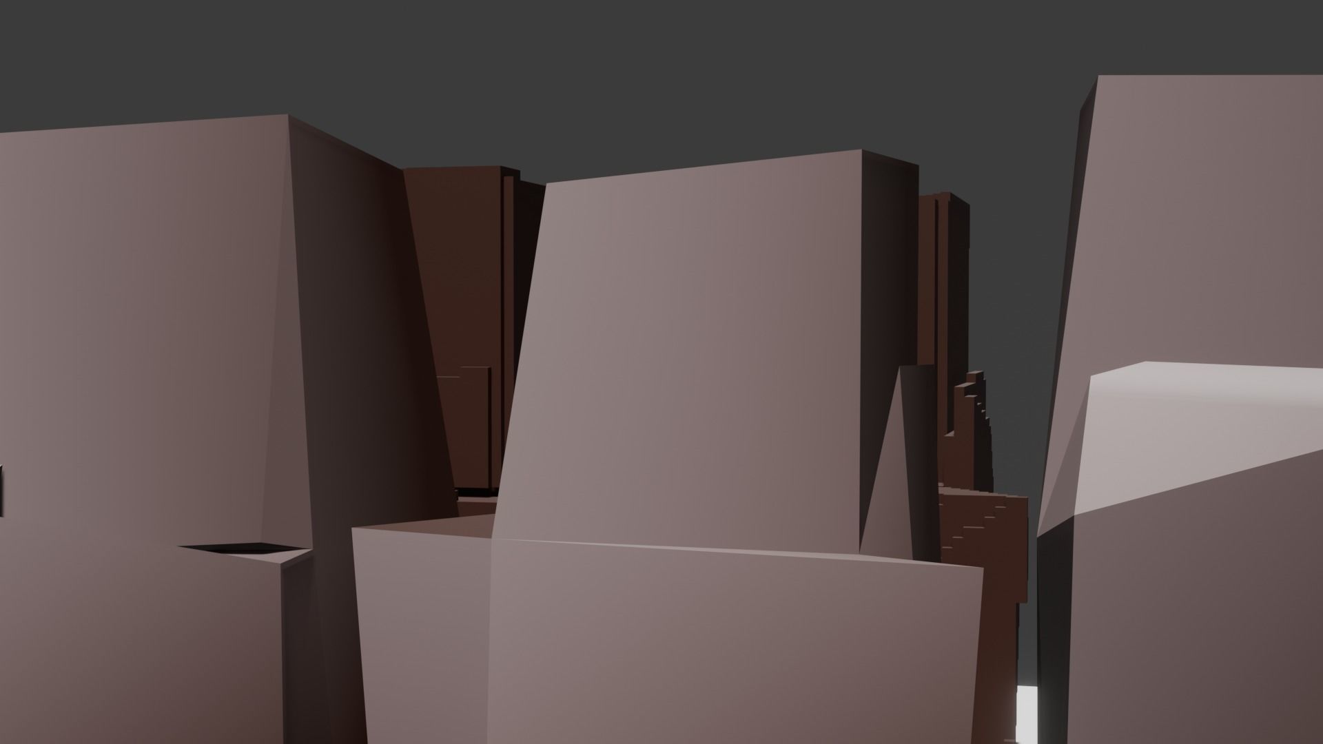 Low Poly Cartoon Rock 3D model Low-poly 3D model_3