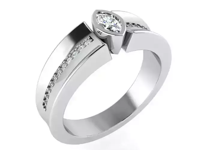 Marquise Channel Setting Ring 3279