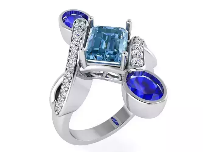 Emerald Tension Ring 3282