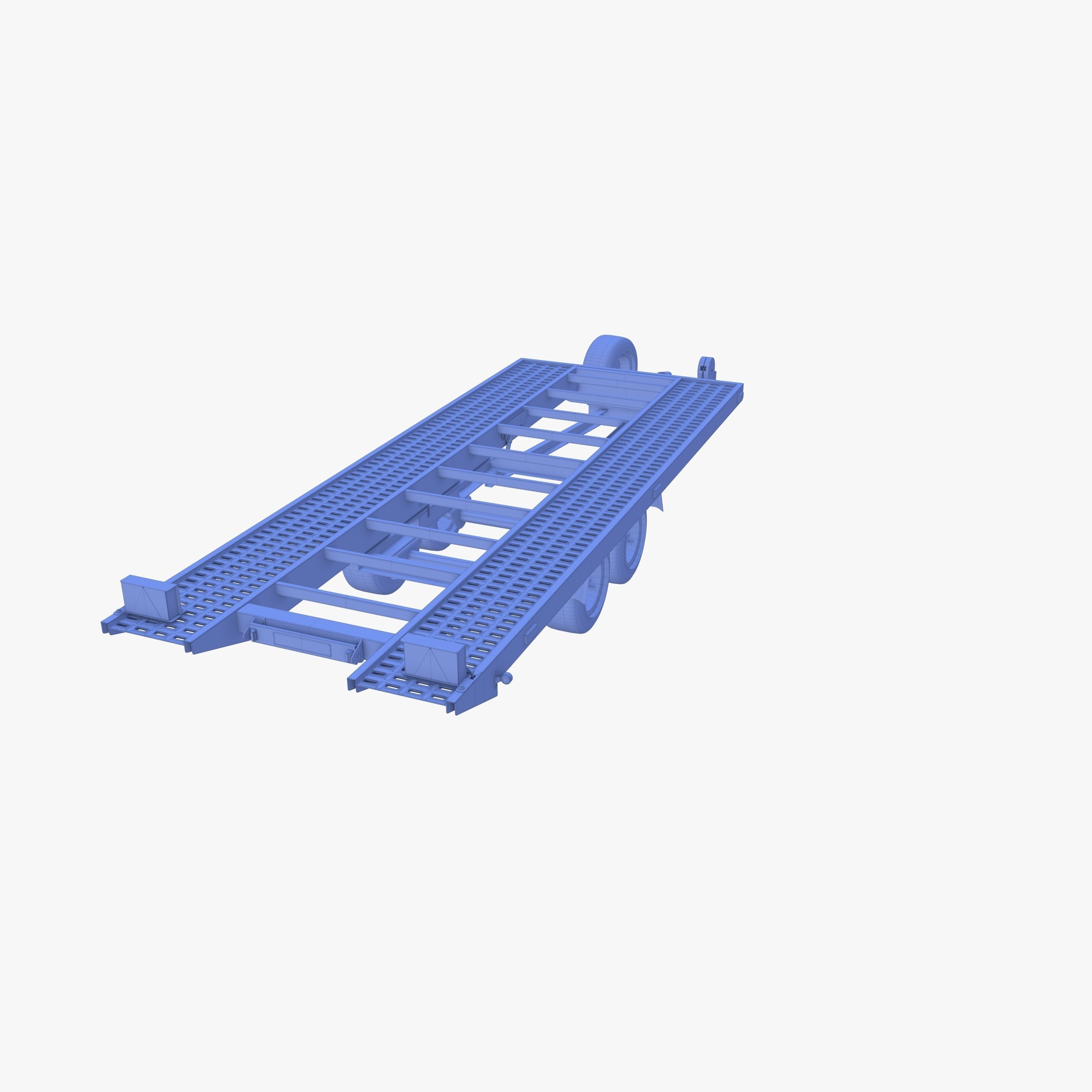 Car trailer v1 Low-poly 3D model_25