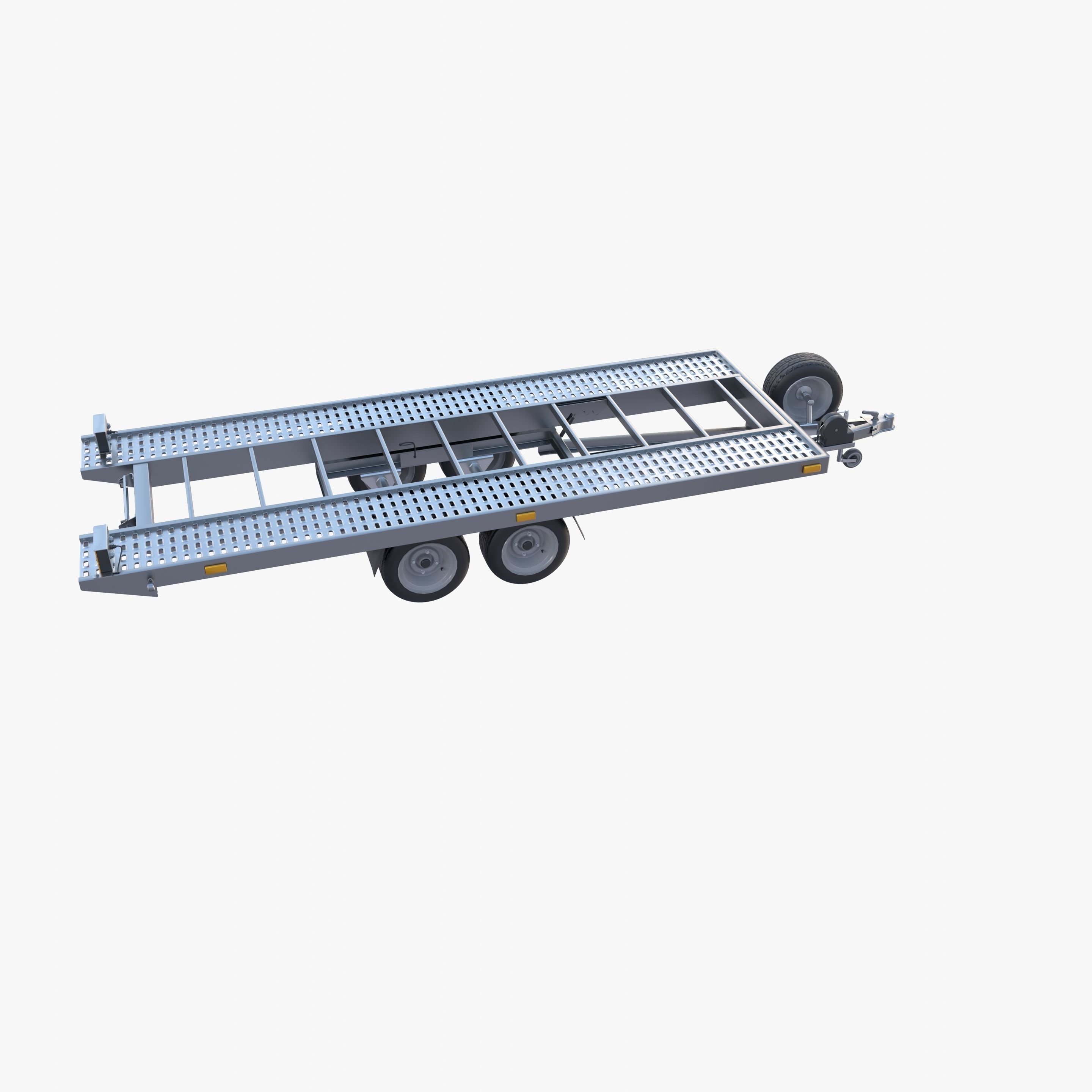 Car trailer v1 Low-poly 3D model_17
