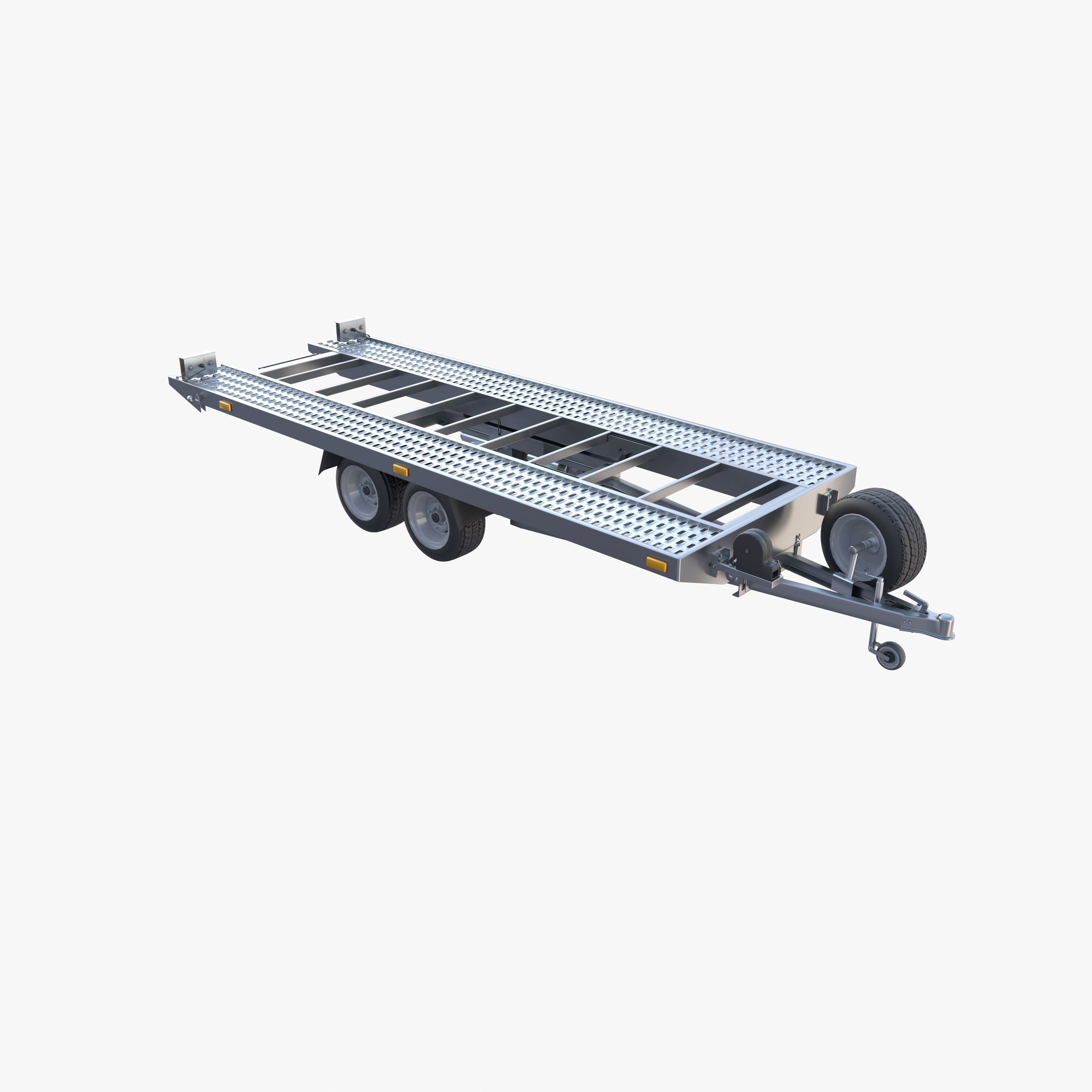 Car trailer v1 Low-poly 3D model_10