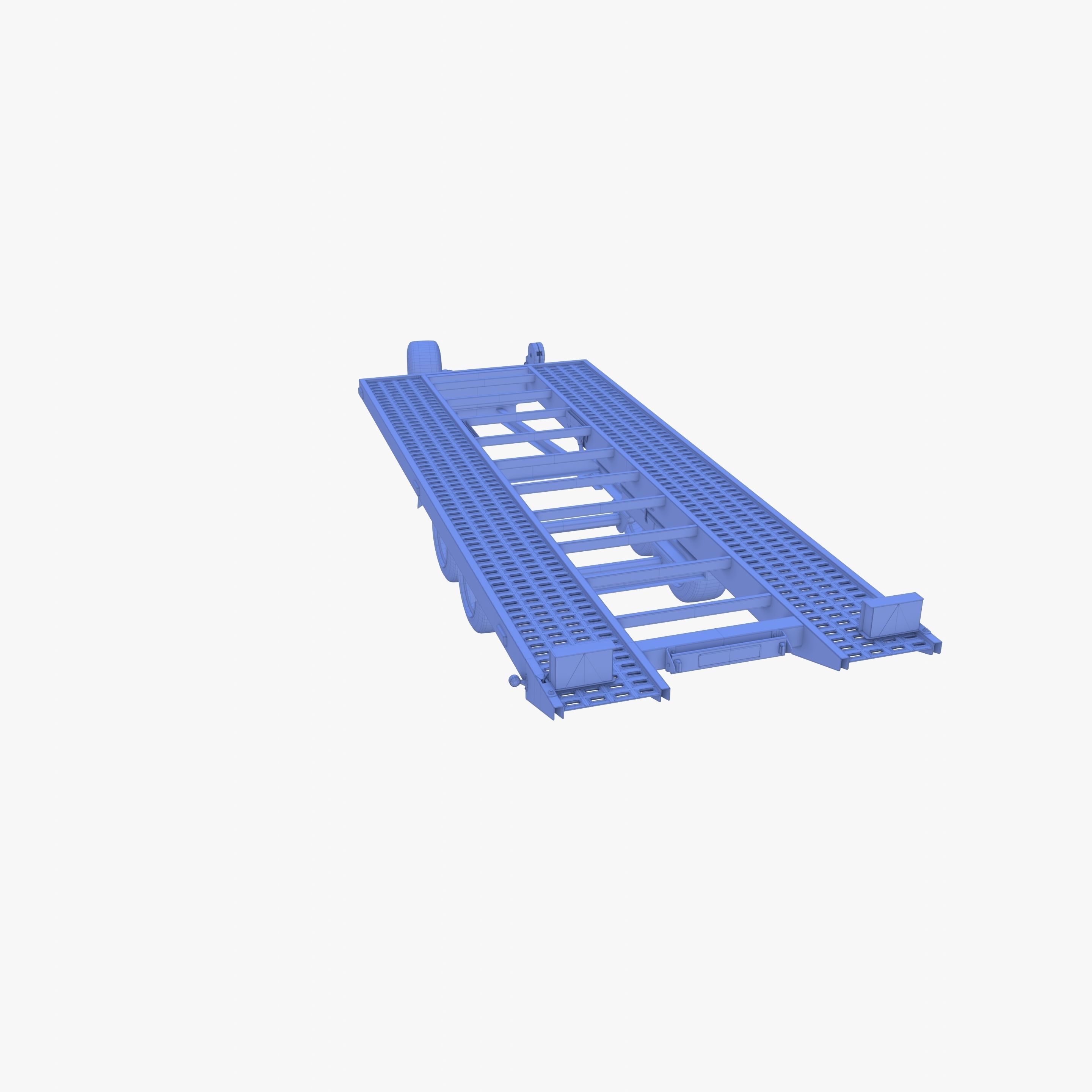 Car trailer v1 Low-poly 3D model_24