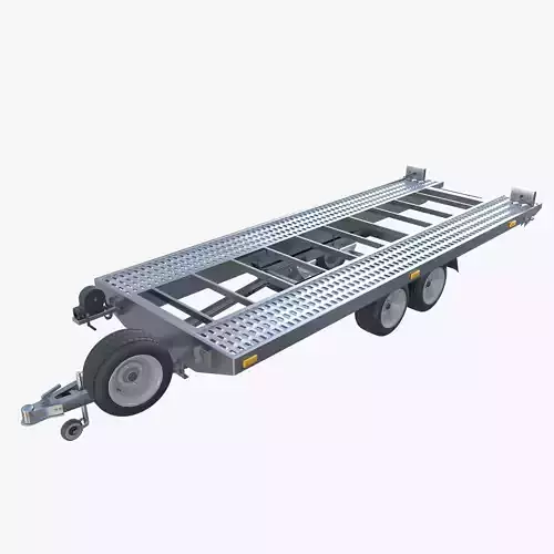 Car trailer v1 Low-poly 3D model Car trailer v1 Low-poly 3D model