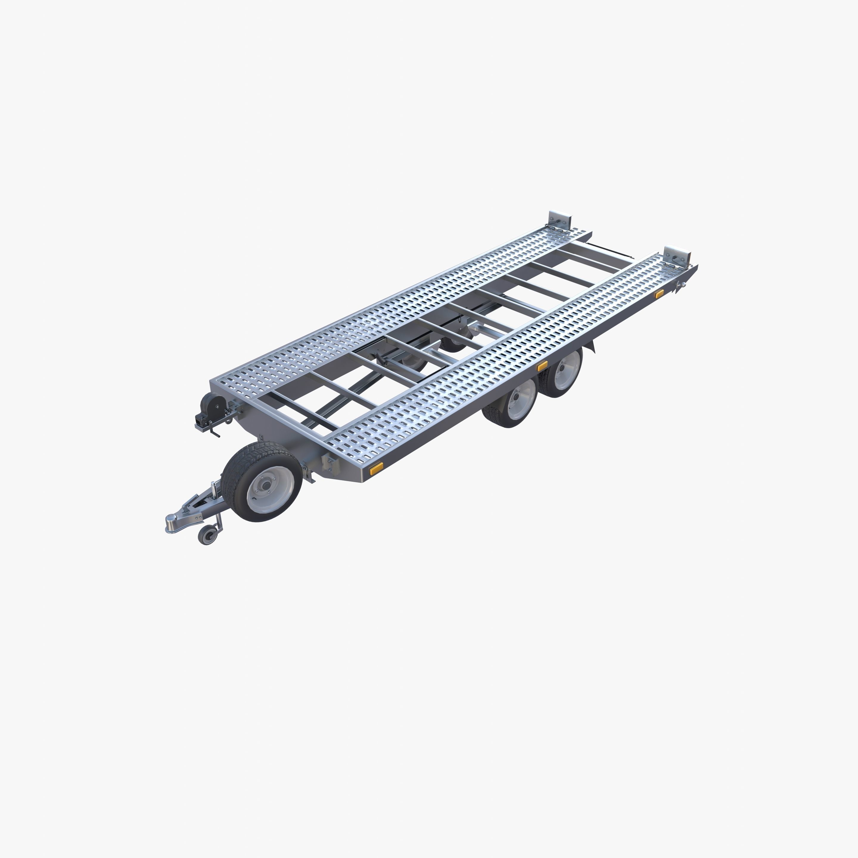 Car trailer v1 Low-poly 3D model_12