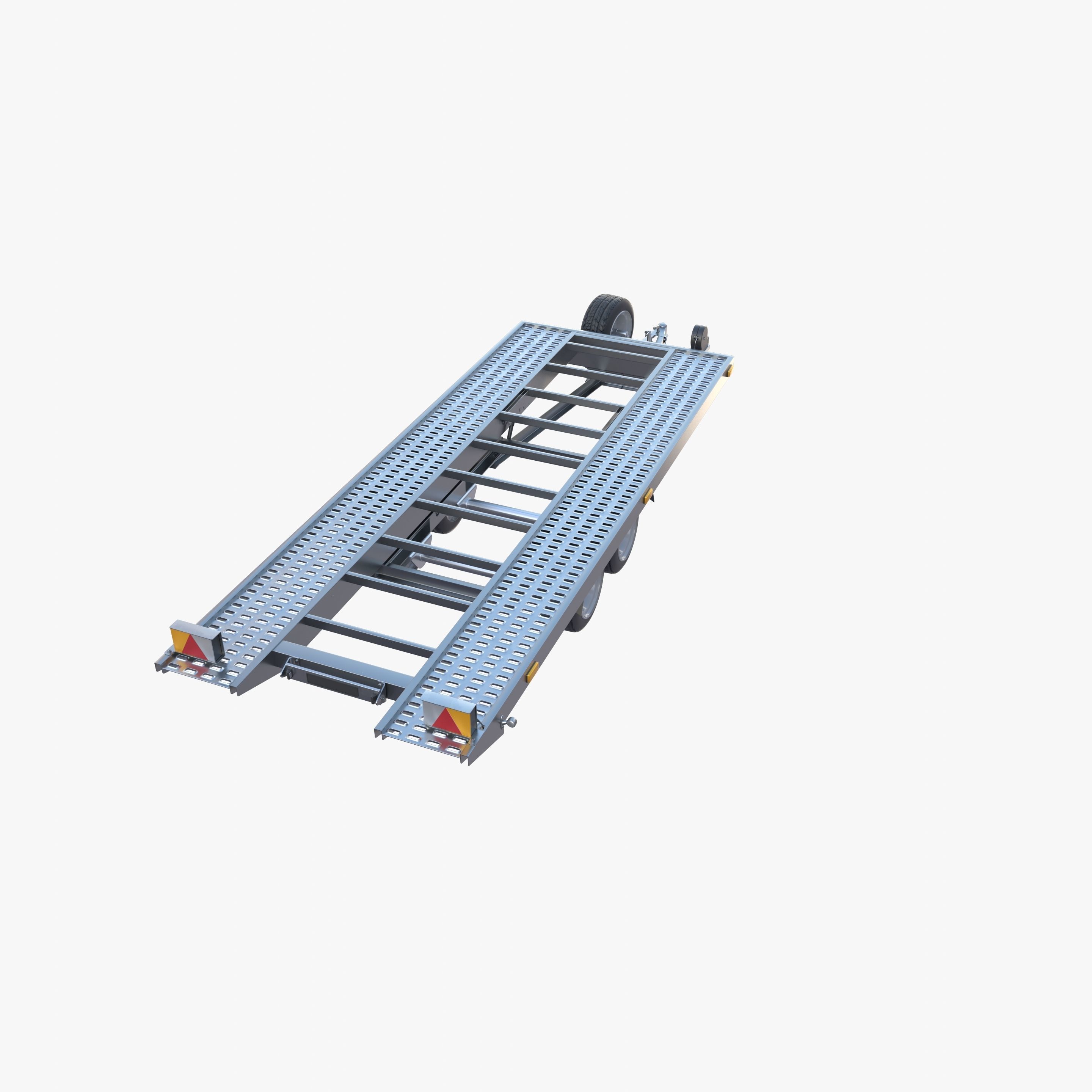 Car trailer v1 Low-poly 3D model_16