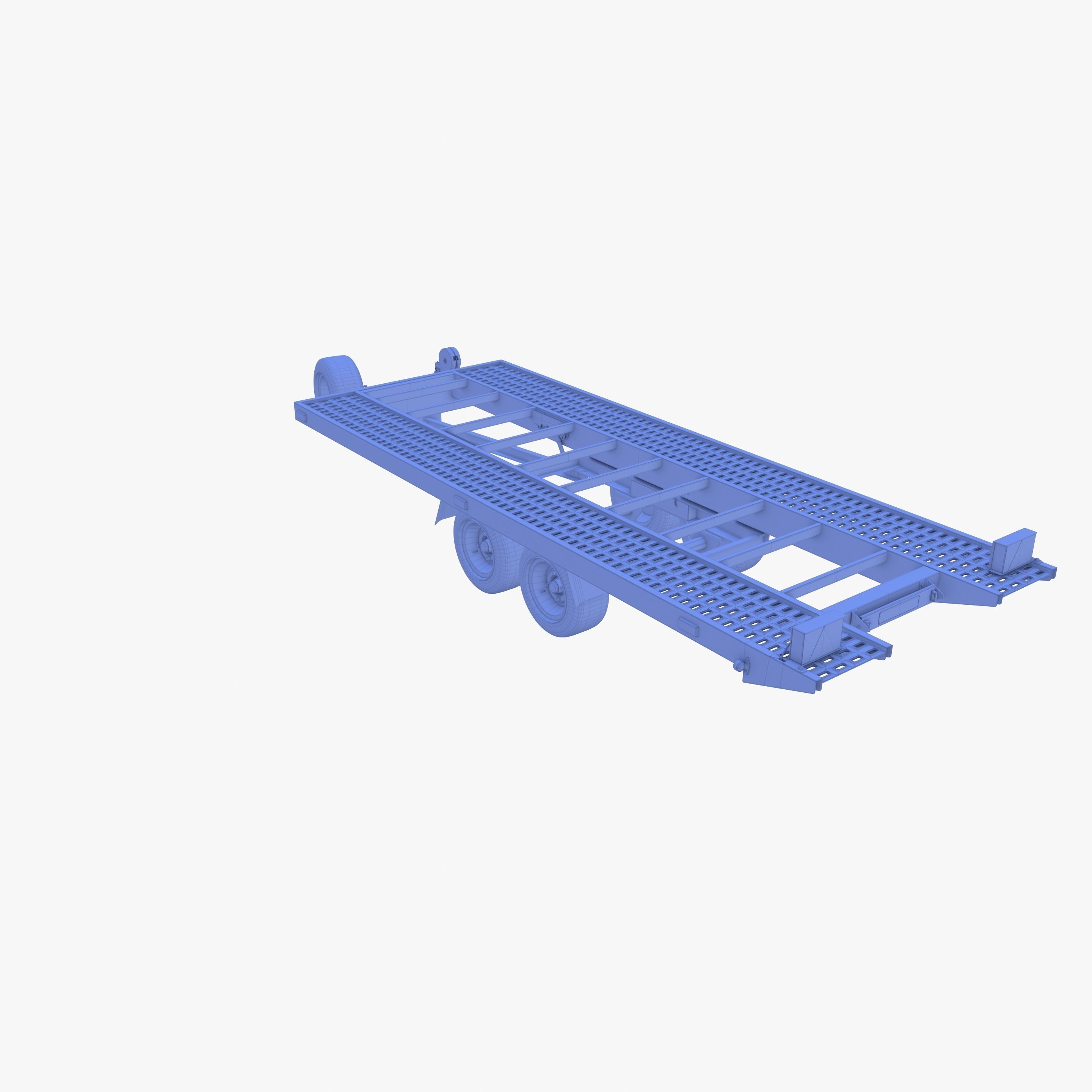 Car trailer v1 Low-poly 3D model_23