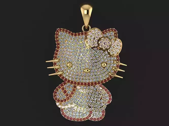 Kitty Pendent Jewelry Code-JST043