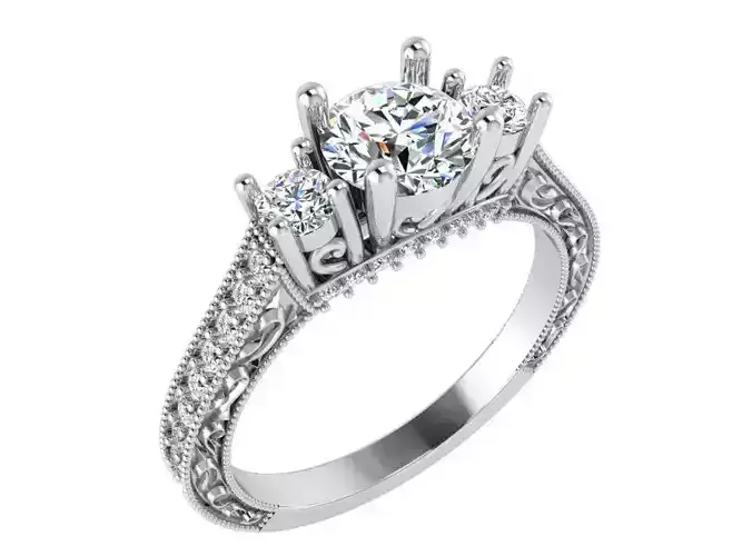 Round Diamond Ring 3283