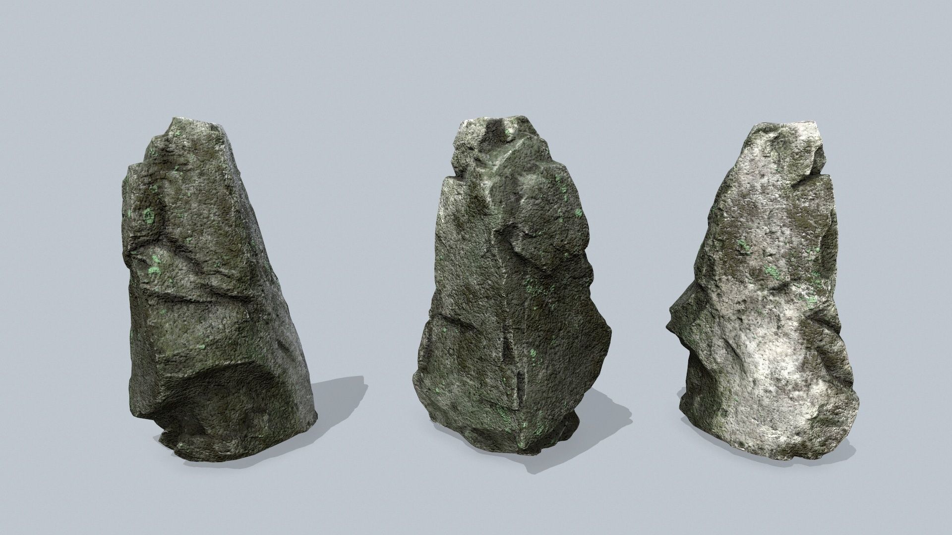 cliff rocks  Low-poly 3D model_7