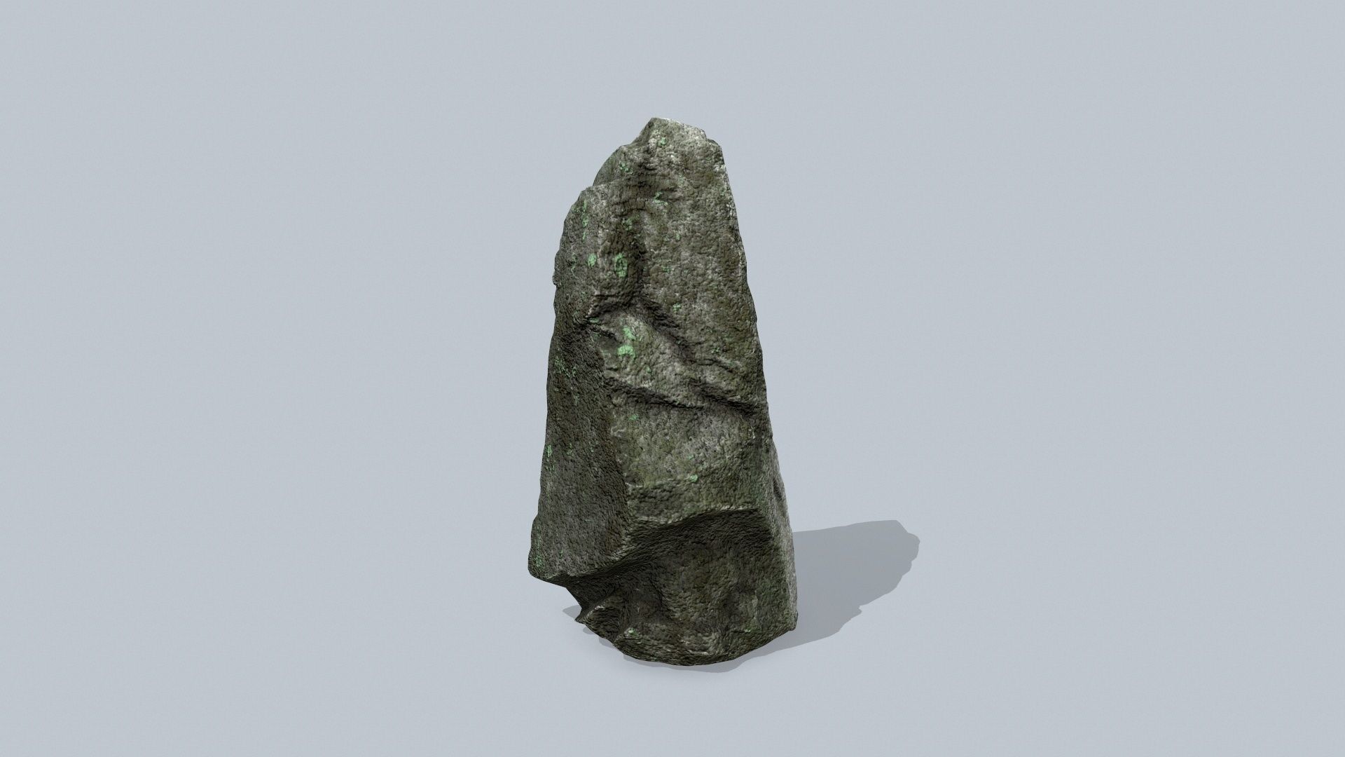 cliff rocks  Low-poly 3D model_1