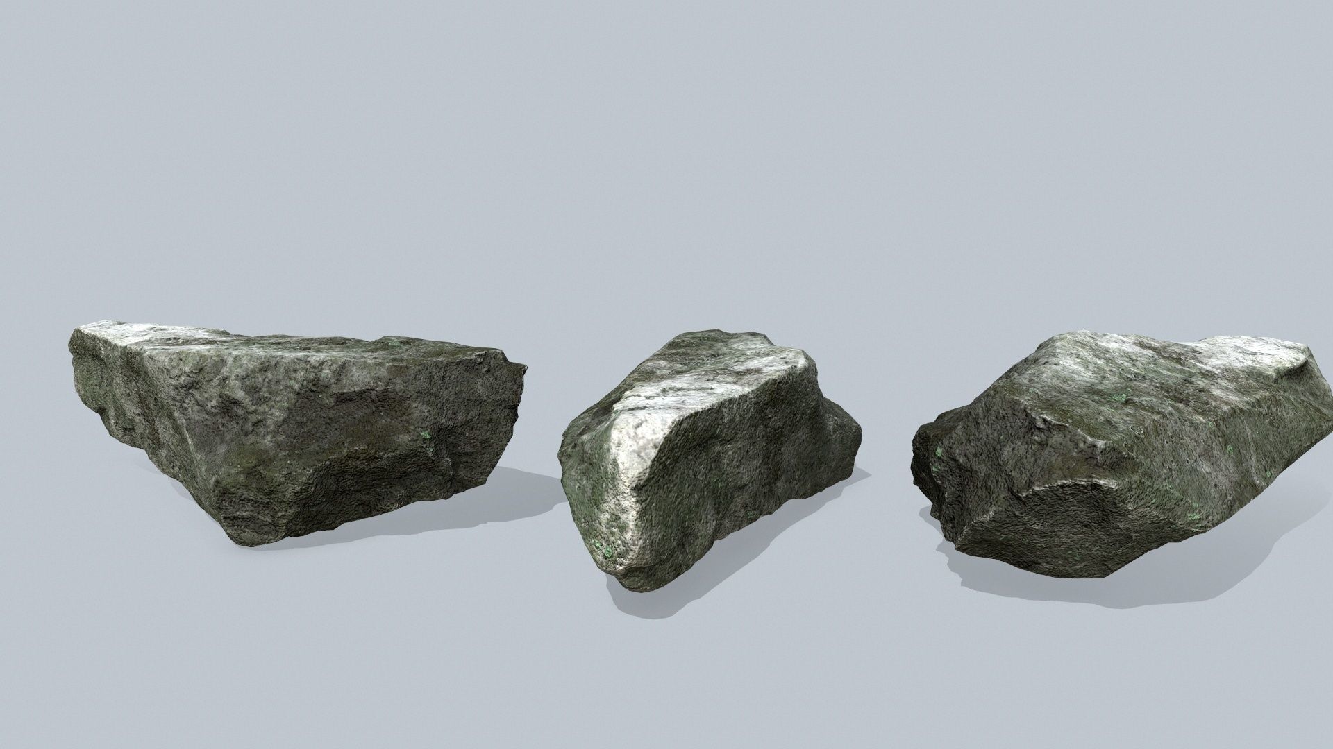 cliff rocks  Low-poly 3D model_11