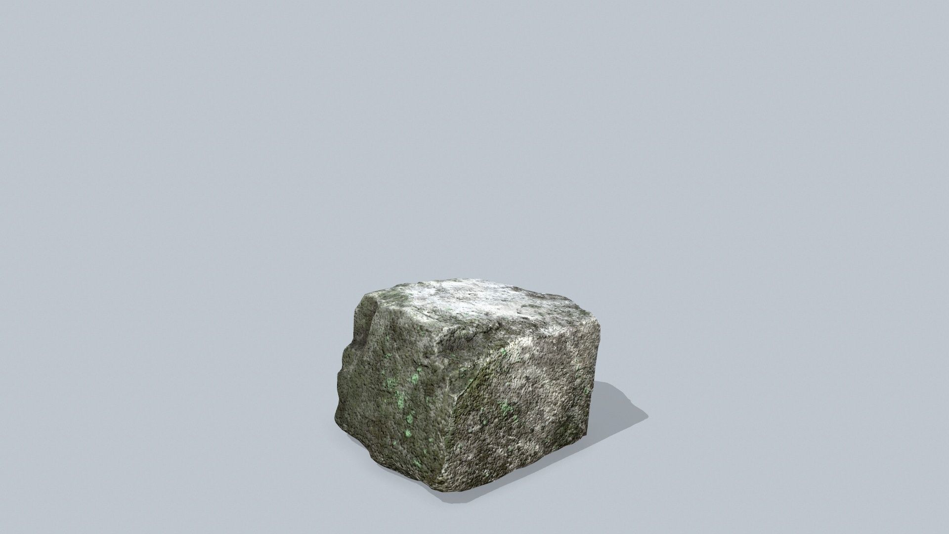 cliff rocks  Low-poly 3D model_4