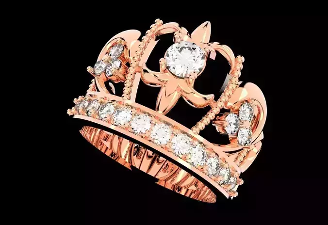 Crown Ring Jewelry Code-JST037