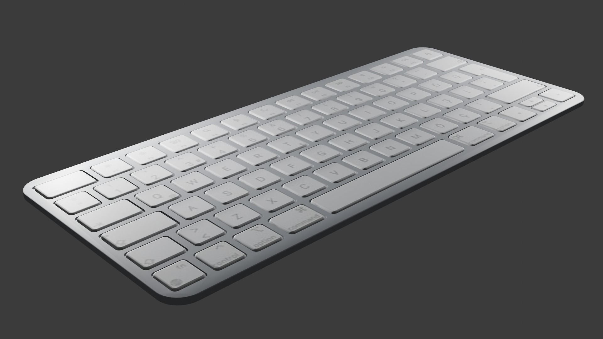 Modern Keyboard 3D model_2