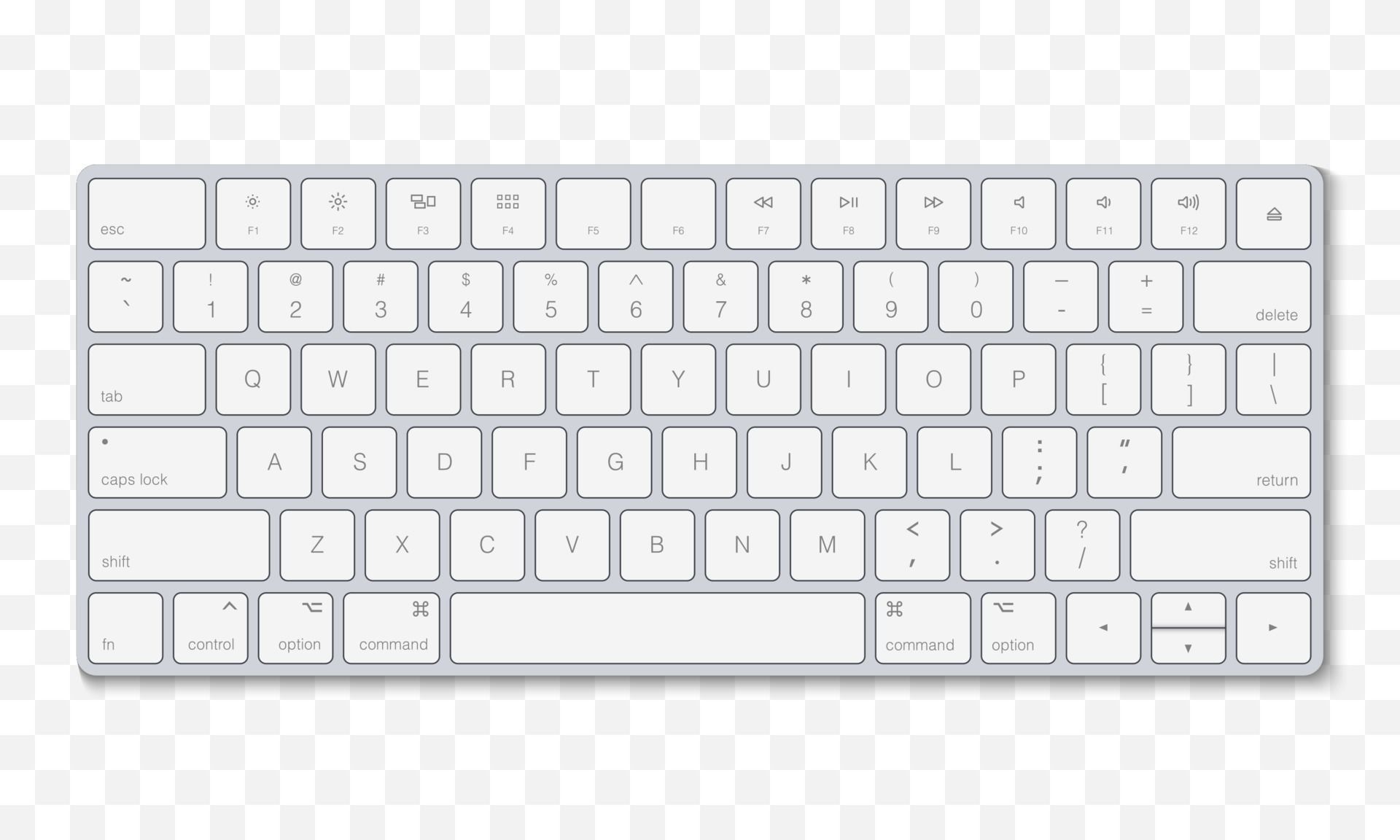 Modern Keyboard 3D model_5