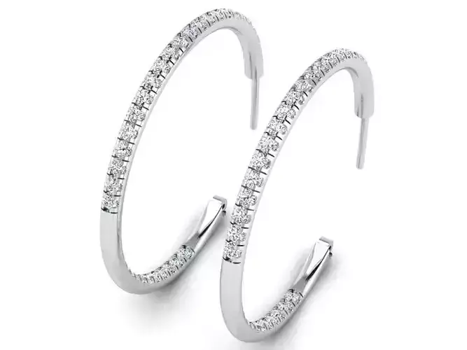 Diamond Hoop Earring 3294