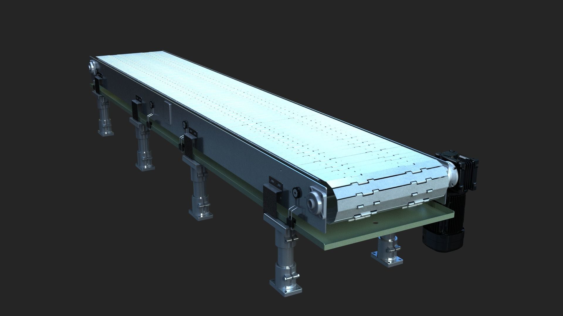 conveyor belt 3D model_2