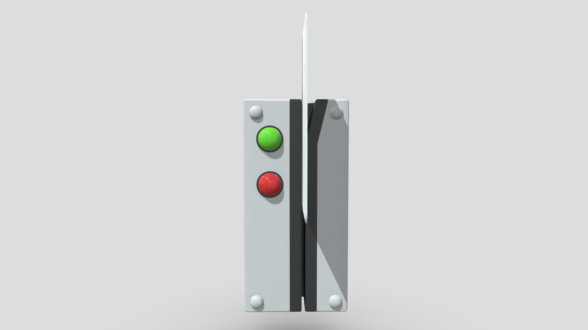 Card Reader Door Lock Low-poly 3D model_3