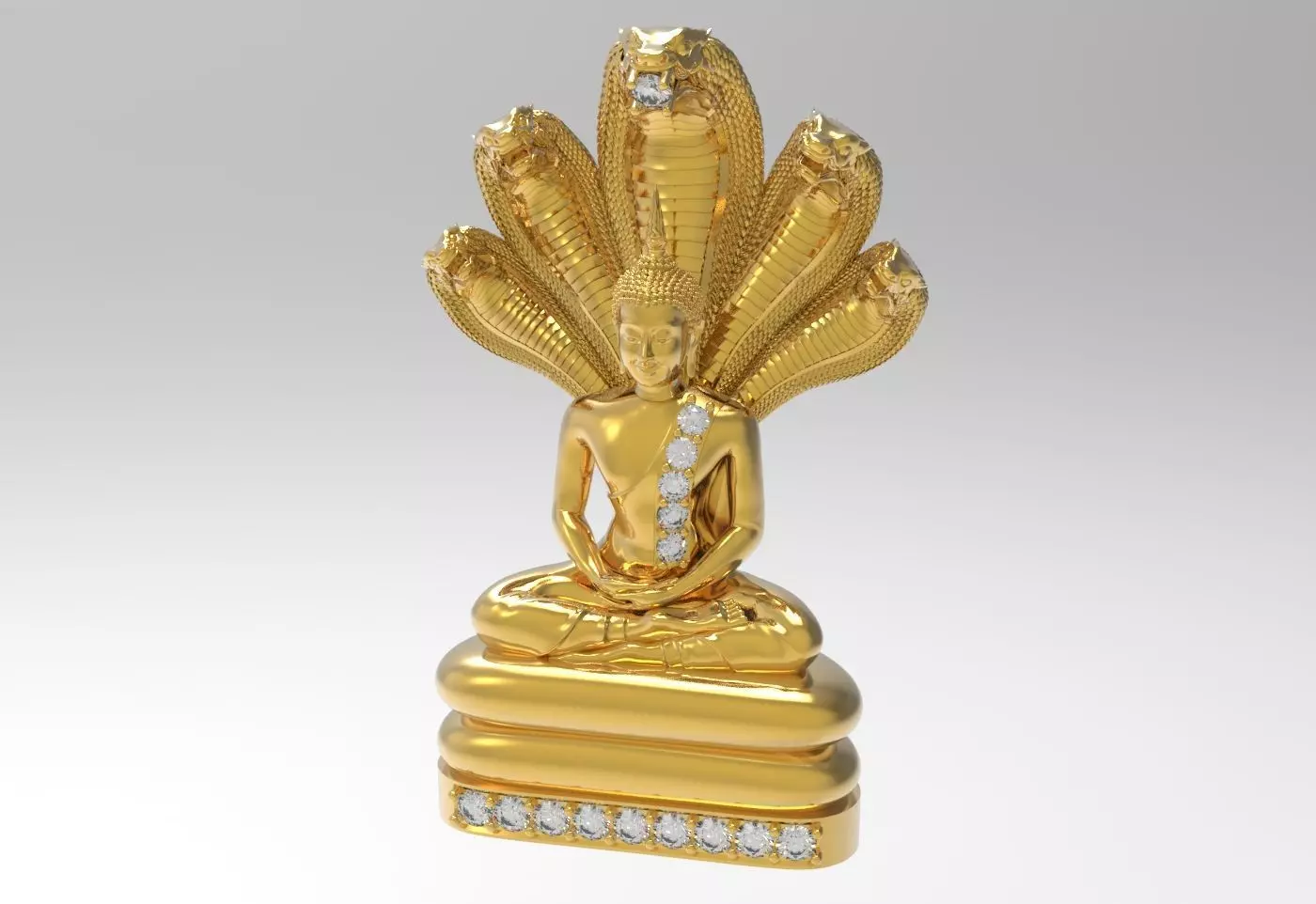 Budda Pendent Jewelry Code-JST026 3D print model_0