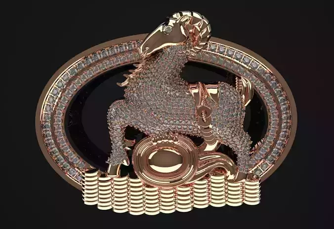 Sheep Belt Buckle Jewelry Code-JST023