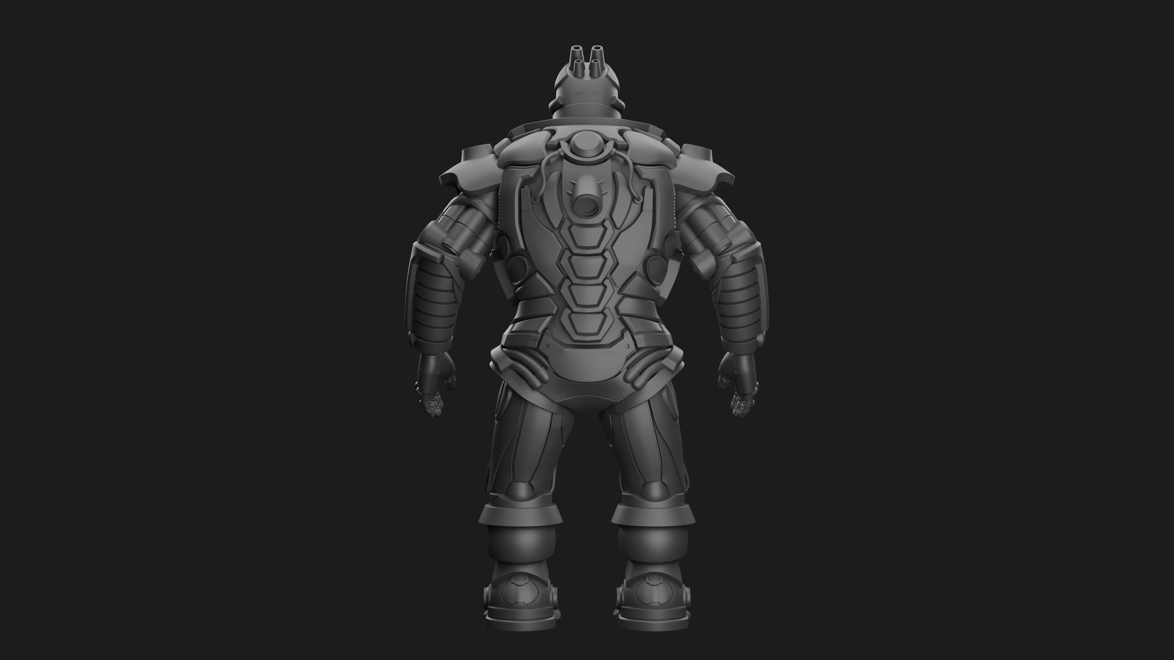 Male Robot 05 - MR05 3D print model_7