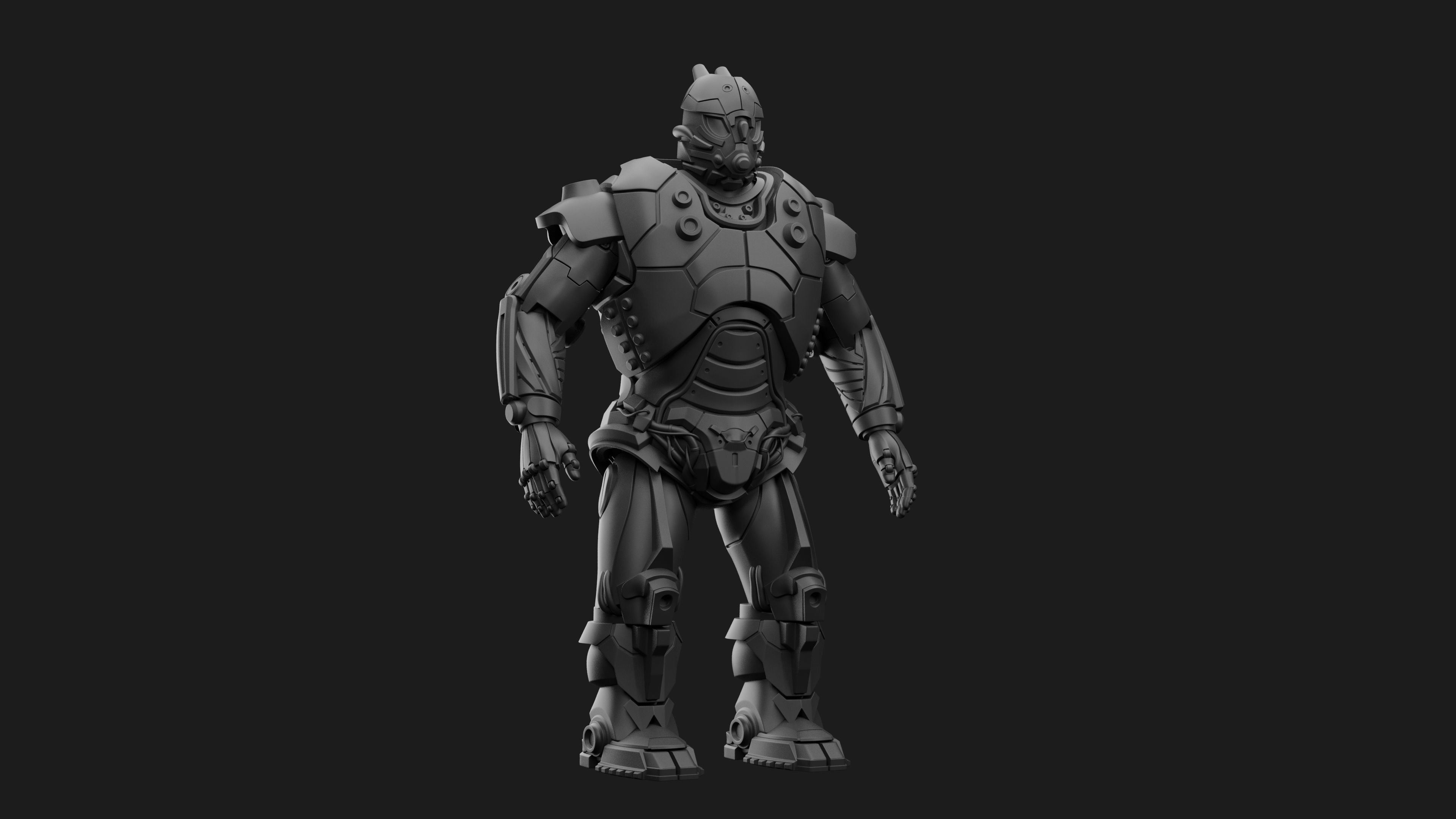 Male Robot 05 - MR05 3D print model_2