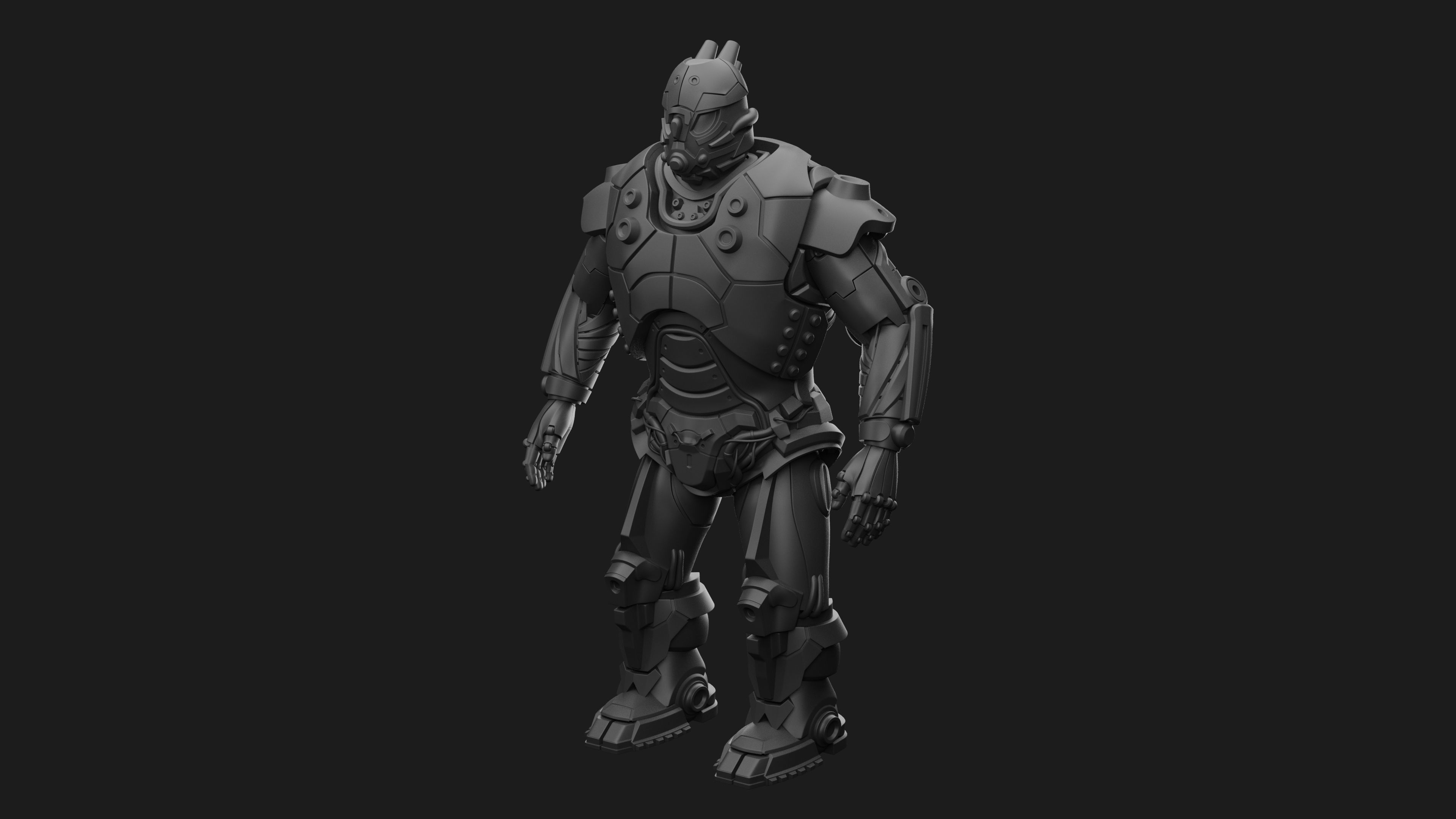 Male Robot 05 - MR05 3D print model_4