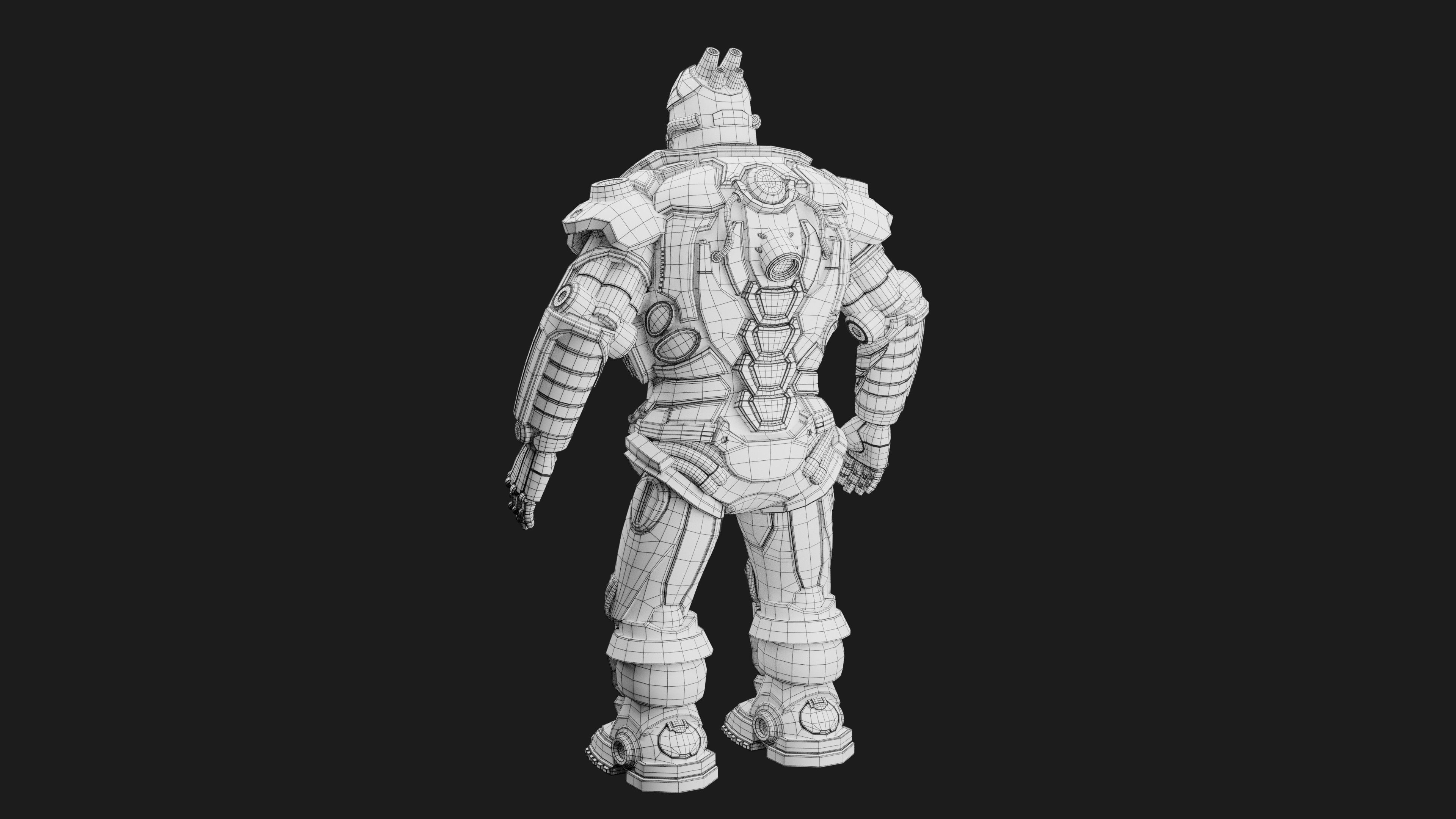 Male Robot 05 - MR05 3D print model_11