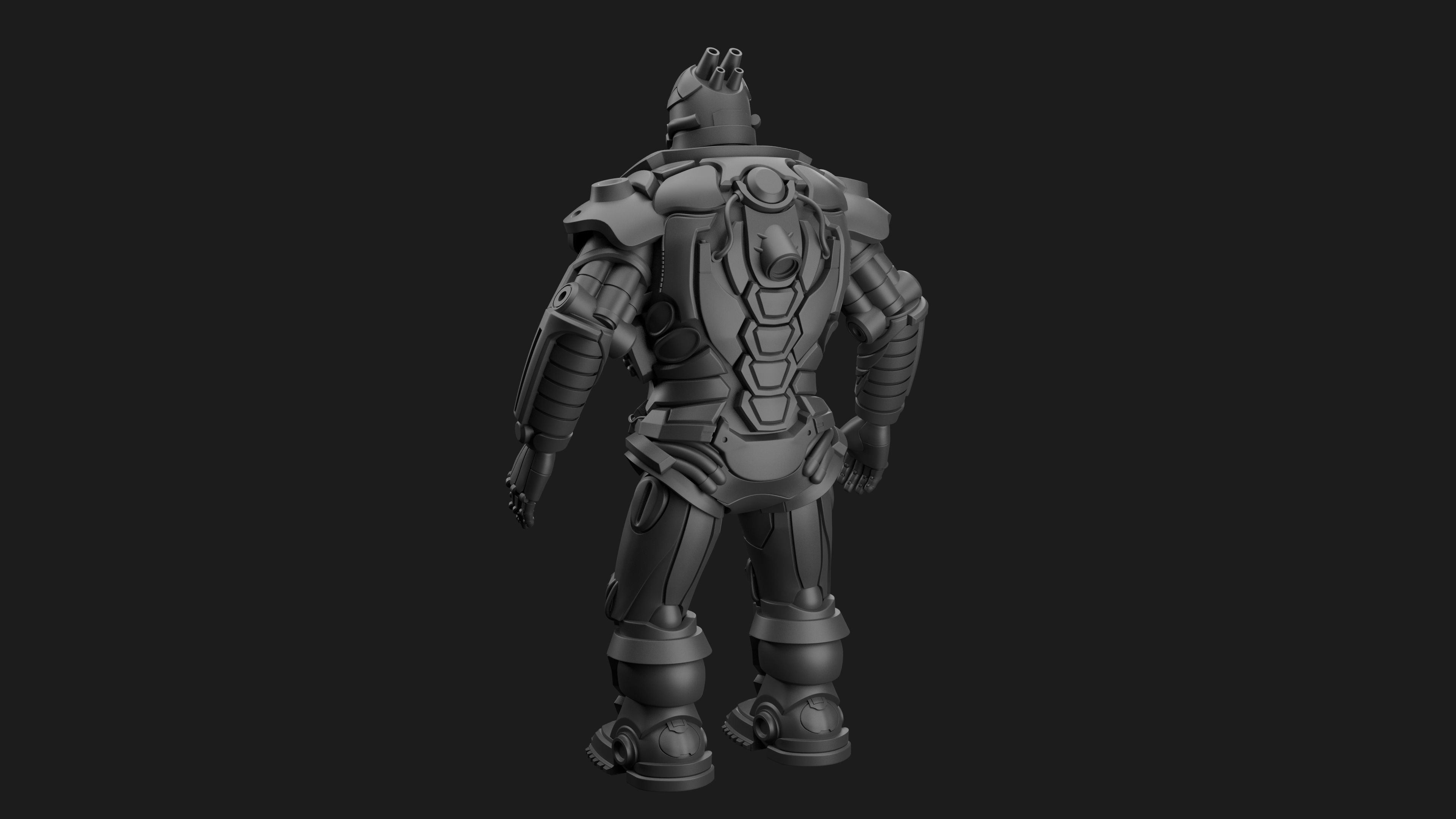 Male Robot 05 - MR05 3D print model_6