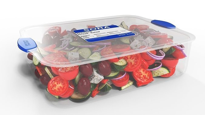 Greek Salad Low-poly 3D model