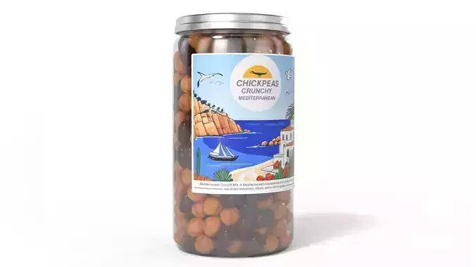 Mediterranean Crunch Mix Low-poly 3D model