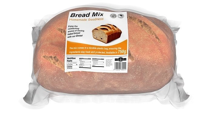 Bread Mix Low-poly 3D model