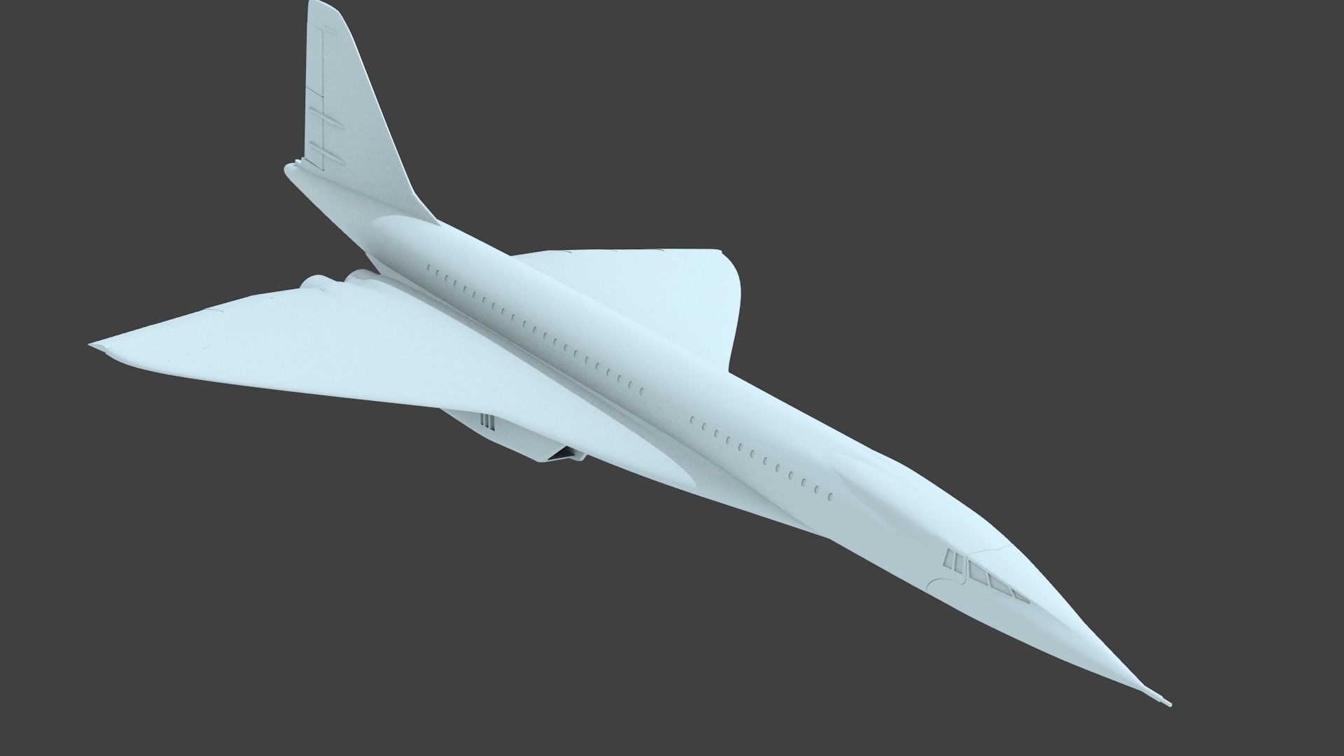 tu-144 d  sst 3D print model_6