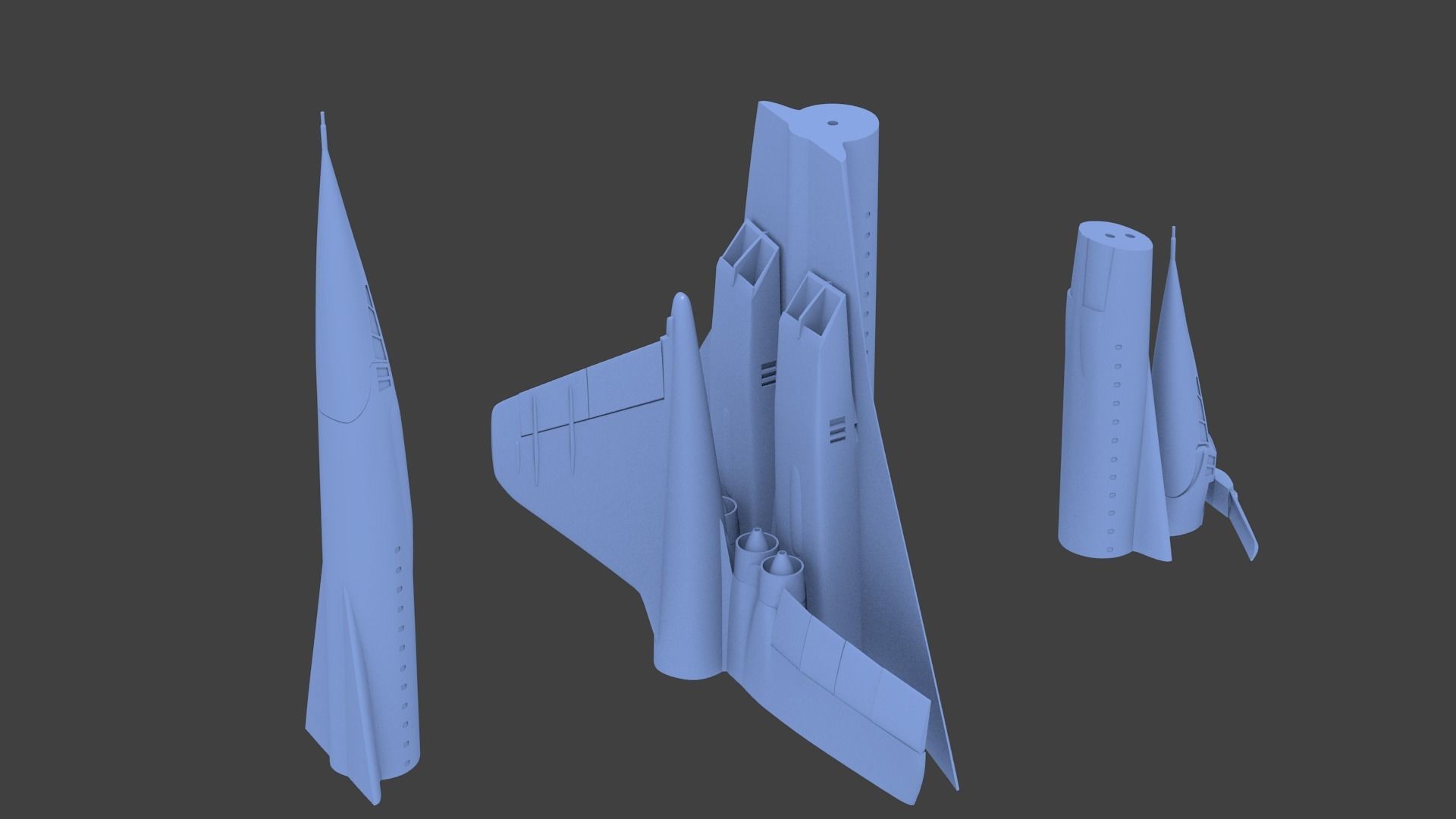 tu-144 d  sst 3D print model_8