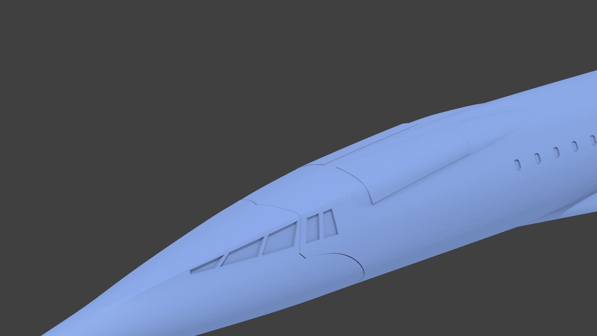 tu-144 d  sst 3D print model_11